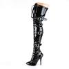 Pleaser - SEDUCE3028 Overknee Laarzen - Paaldans schoenen - Zwart Product image